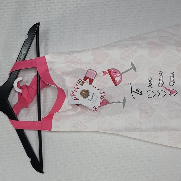 Te Amo Te Quiero Te Quila apron and kitchen towel gift set New - Picture 3 of 4